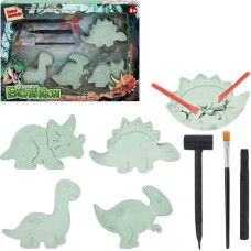 WYKOPALISKA PALEONTOLOG DINOZAUR 4 SZTUK