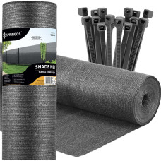 Springos Pavėsinimo tinklas &scaron;viesiai antracito 65 GSM 1.5 x 25 m SN0072