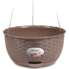 Stefanplast Puķu pods piekarināms Natural &Oslash;30x14,5cm brūns