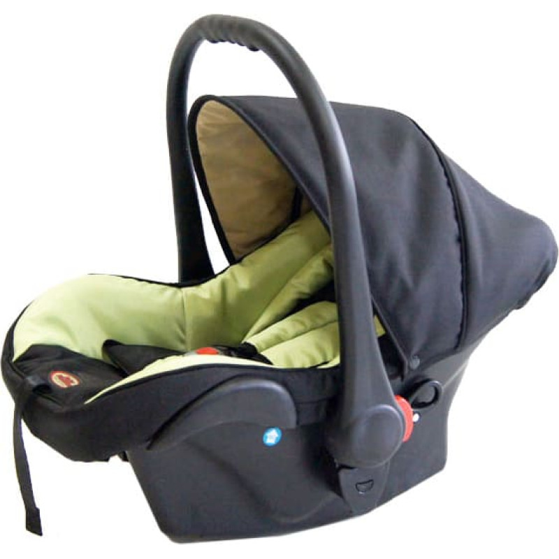 Baby Fashion Car seat 0-13kg Isofix + adaptor, Black light green