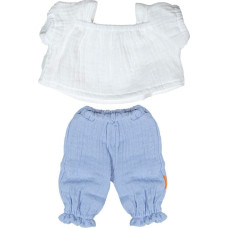 Miniland WARM WEATHER SHIRT&SHORTS 38CM BLUE