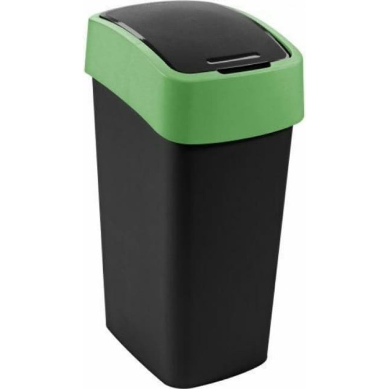Curver Atkritumu spainis Flip Bin 45L melns/zaļ&scaron;