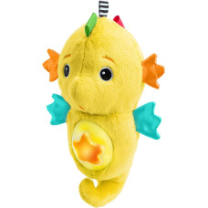 Baby Einstein nomierino&scaron;a plī&scaron;a rotaļlieta Seahorse Soother, dzeltena, 17400-000