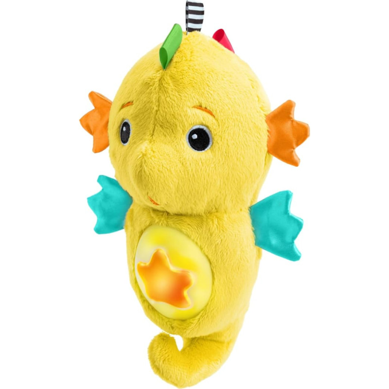 Baby Einstein nomierino&scaron;a plī&scaron;a rotaļlieta Seahorse Soother, dzeltena, 17400-000