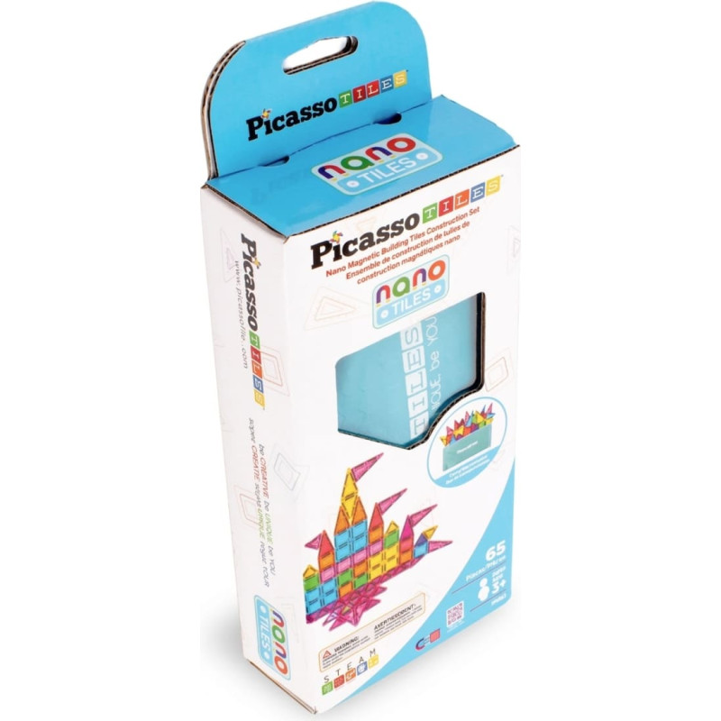 Picasso Tiles Magnētiskais konstruktors ar penāli 65 detaļas, PN03