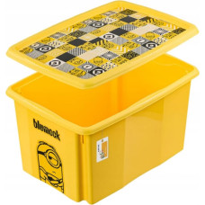 Keeeper Kaste ar vāku 45L Karolina &ldquo;Minions Mosaic&rdquo; 55,5x40x30cm dzeltena