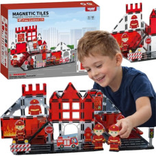 Woopie Klocki Magnetyczne 3D Zestaw Straż Pożarna 48el.