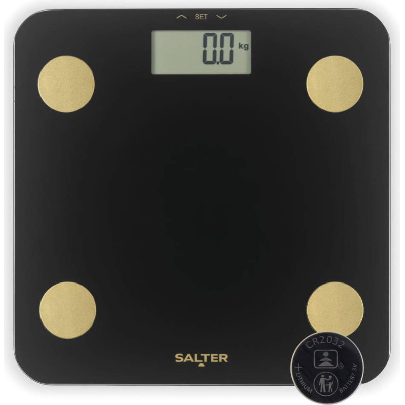 Salter SA00714BGCFEU12 Black & Gold Analyser Scale, Black/Gold