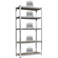 Metāla plaukts – stelāža, 180x90x40cm, 175kg