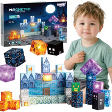 WOOPIE Magnetic Building Blocks Pixel Castle 64 pcs.
