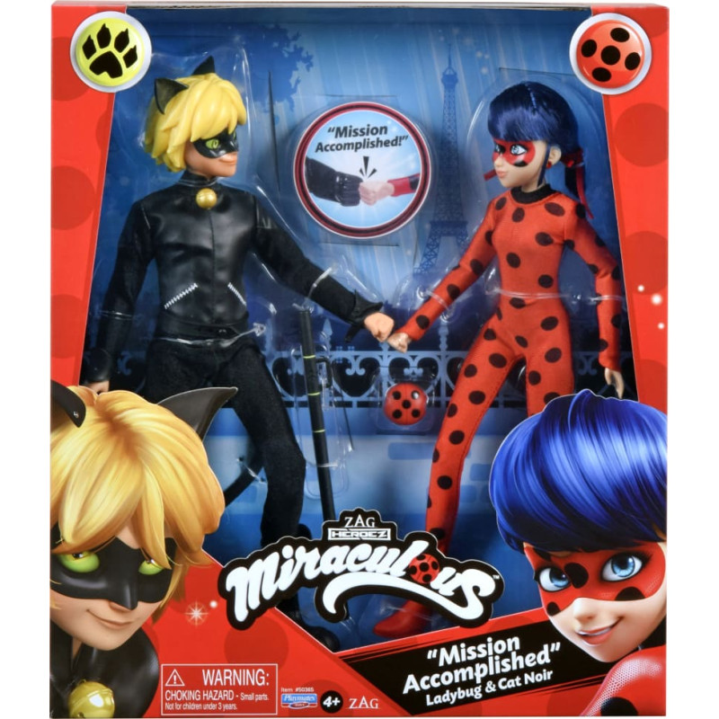 Miraculous Ladybug un Cat Noir leļļu komplekts, 50365