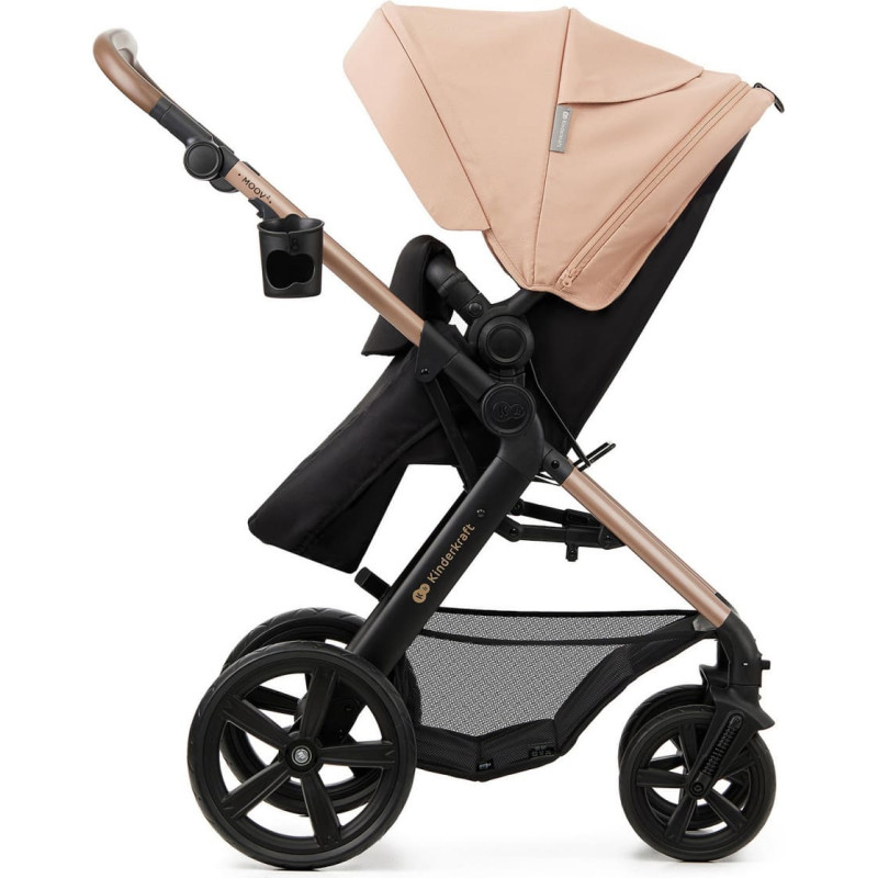 Kinderkraft W&oacute;zek wielofunkcyjny MOOV 2 3w1 sand beige EVA WHEELS