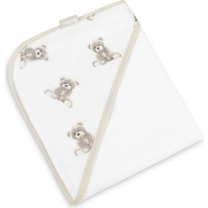 Sensillo BATH COVER TERRY 100X100 TEDDY WHITE