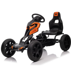Bērnu kartings HATIS ar pedāļiem, oranžs/melns