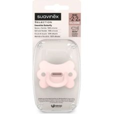 Suavinex Smoczek fizjologiczny SX Pro Motylek MINI (-2/+2) R&oacute;żowy Colour Essence 2szt.9747