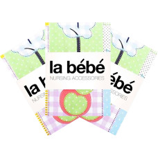 La Bebe ™ Set 75x75(3) Art.39323 Kokvilnas/Satīna Autiņu komplekts 75x75 cm - 3 gb.