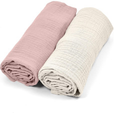 Albero Mio Pieluszki muślinowe 2-pak CC1 r&oacute;ż