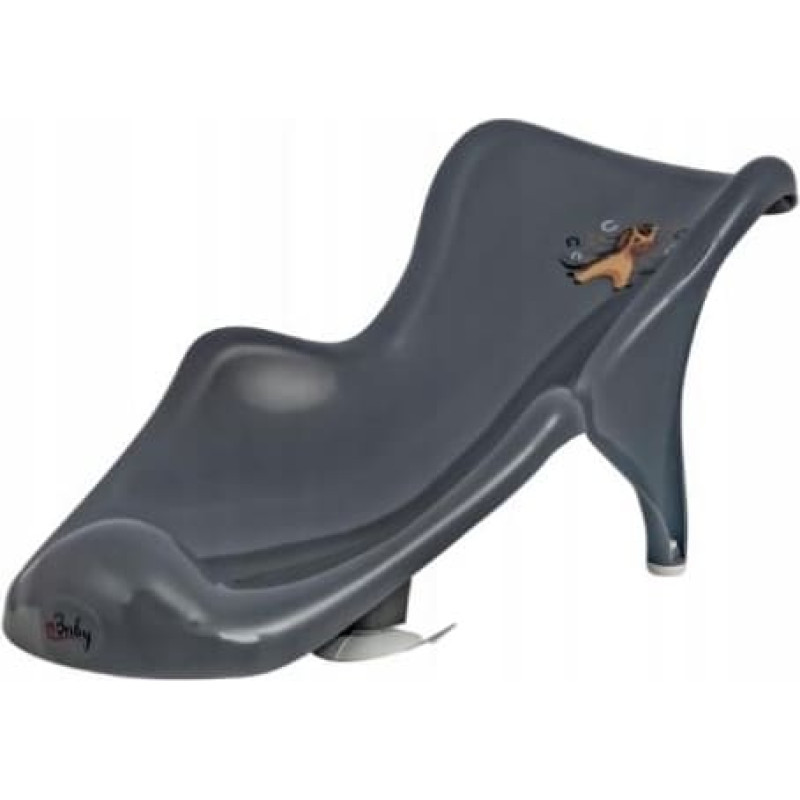 Maltex Fotelik do kąpieli KONIK stalowy szary