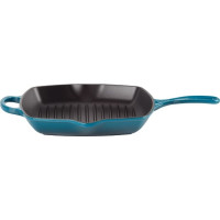 Le Creuset Čuguna grillpanna kvadrātveida 26x26cm zila