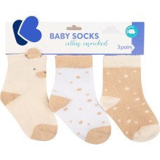 Baby socks with 3D ears My Teddy 1-2y