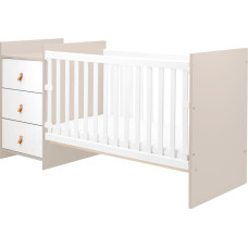 Chipboard baby cot with dresser Ilana Beige