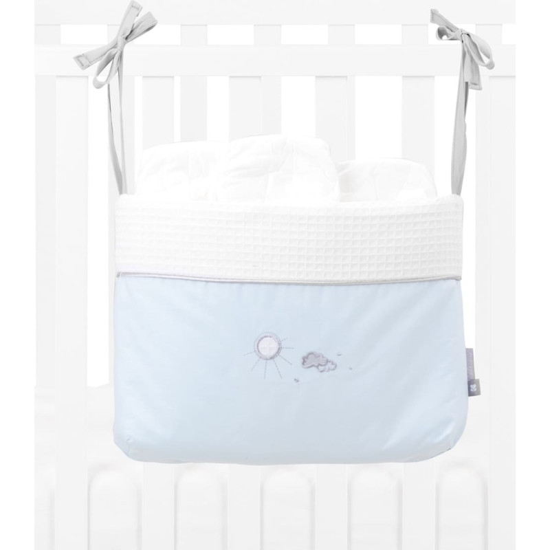 Diaper basket with ties Dream Big Blue
