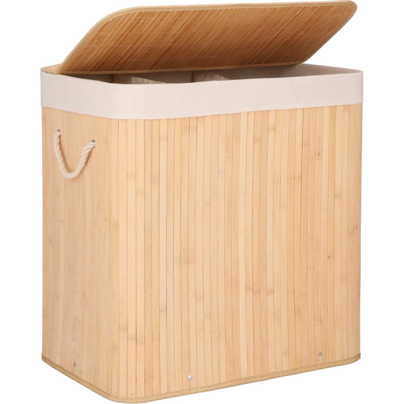 Springos Bambuko skalbinių krepšelis Springos HA0154 150L