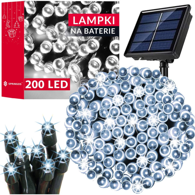 Springos Kalėdinės lemputės su saulės baterija Springos CL4151 22 m