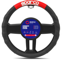 Sparco Steering Wheel Cover, black/red