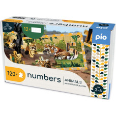 PIO Lavinanti dėlionė NUMBERS - ANIMALS, 3-6 metų vaikams