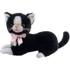 Beppe Plush toy - 12833 - CAT with BOW - FLICO - BLACK - size 20 cm