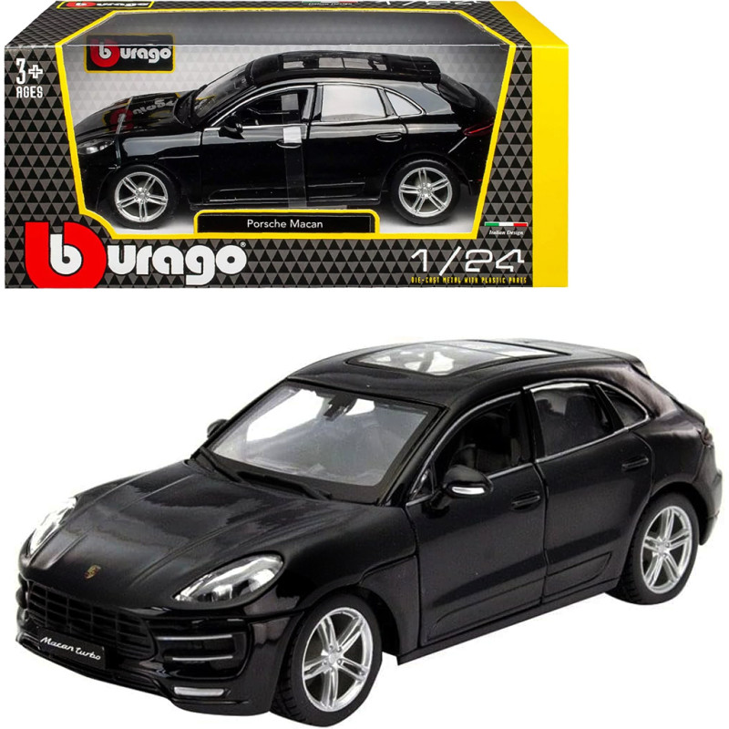 Bburago Porsche Macan juodos spalvos automobilio modelis 1:24