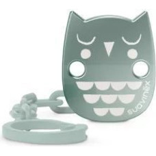 Suavinex 079730 PREMIUM PACIFIER CLIP OWL MINT 307819