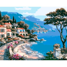 Flamingo Line Painting by the numbers - 45933 - LANDSCAPE - size 40x50 cm