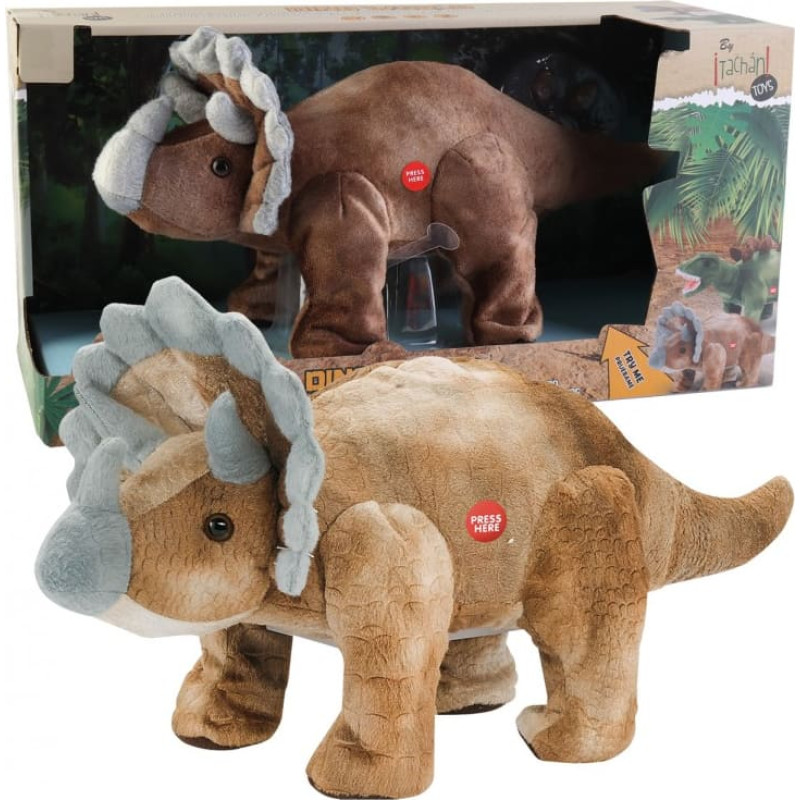 Interaktyvus minkštas triceratopsas