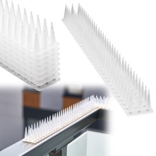 Baložu spīles putnu aizbāzni plastmasas blīvs blīvs balts 8el. 43 cm