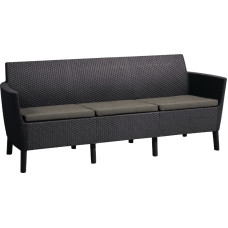 Keter trivietė sodo sofa Salemo, ruda