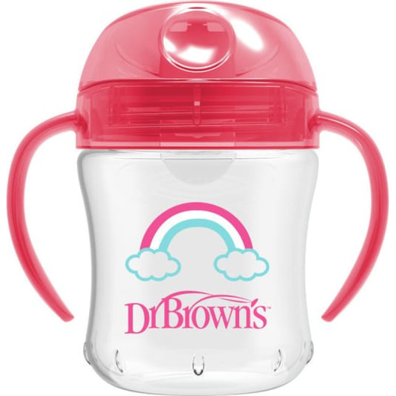 Dr.browns TC61003 SOFT SPOUT MUG 180ML PINK 6+