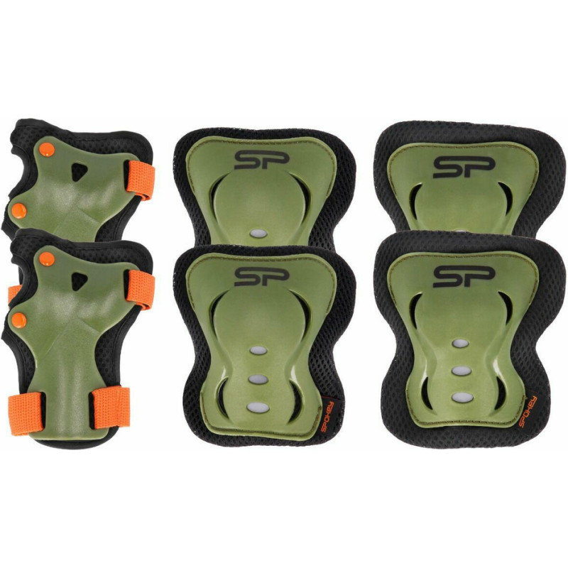 Spokey Set of protectors for children - 940935 - SHIELD - GREEN -  size L