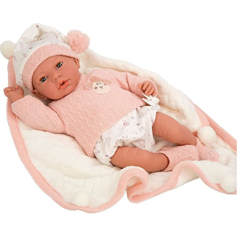 Arias lėlė su kepuryte su bumbulu, su garsu 40 cm