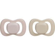 B.box BB300345 Smoczek dla noworodka i niemowlaka 2 szt symetryczny silikonowy 0-6m róż/latte