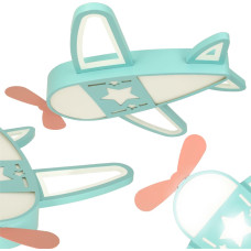 LED griestu plafona lampa bērnu istabai LUMELA + tālvadības pults gaisa kuģim