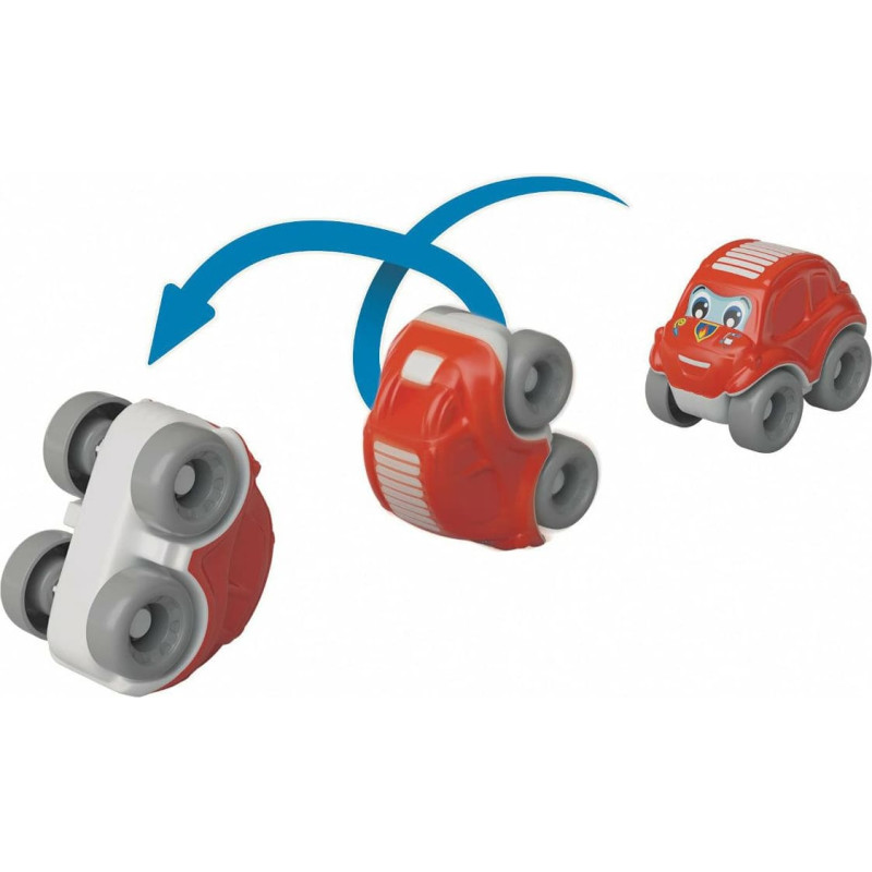 REMIZA STRAŻACKA Z PRZEWROTNYMI AUTAMI