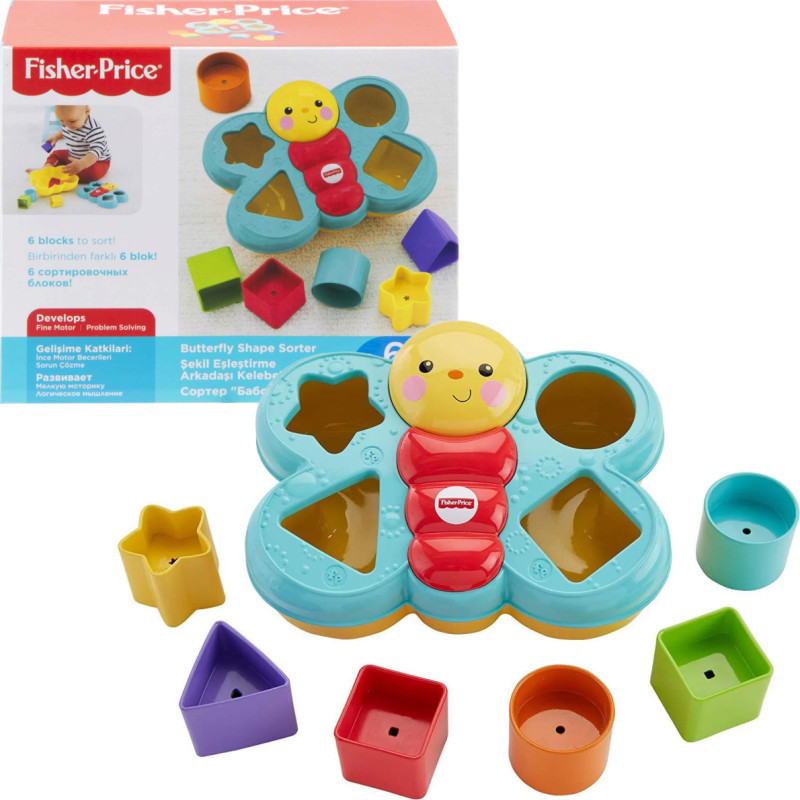 FISHER PRICE MOTYLEK SORTER KSZTAŁTÓW