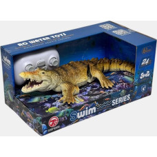 Puldiga juhitav vees ujuv krokodill