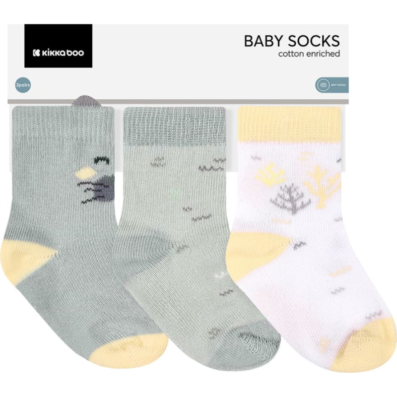 Baby socks with 3D ears Seally Me 6-12m