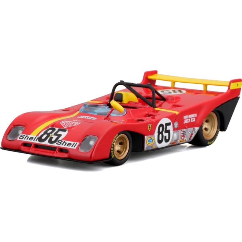 BBURAGO 1:43 Sacīkšu automašīnas modelis Ferrari 312 P 1972, 18-36302