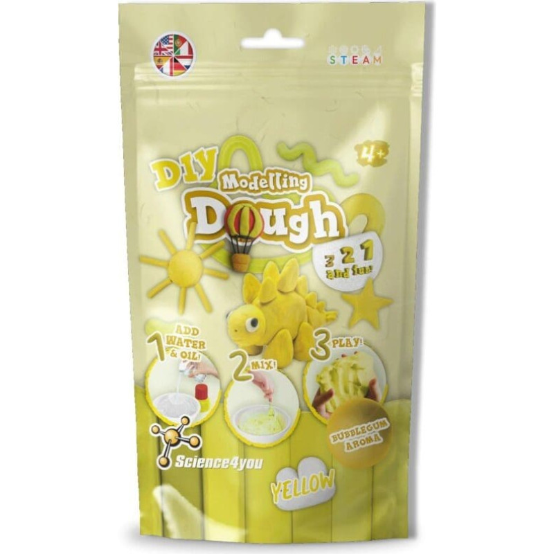 Science4You Pasidaryk pats - Modeliavimo masė - Geltona