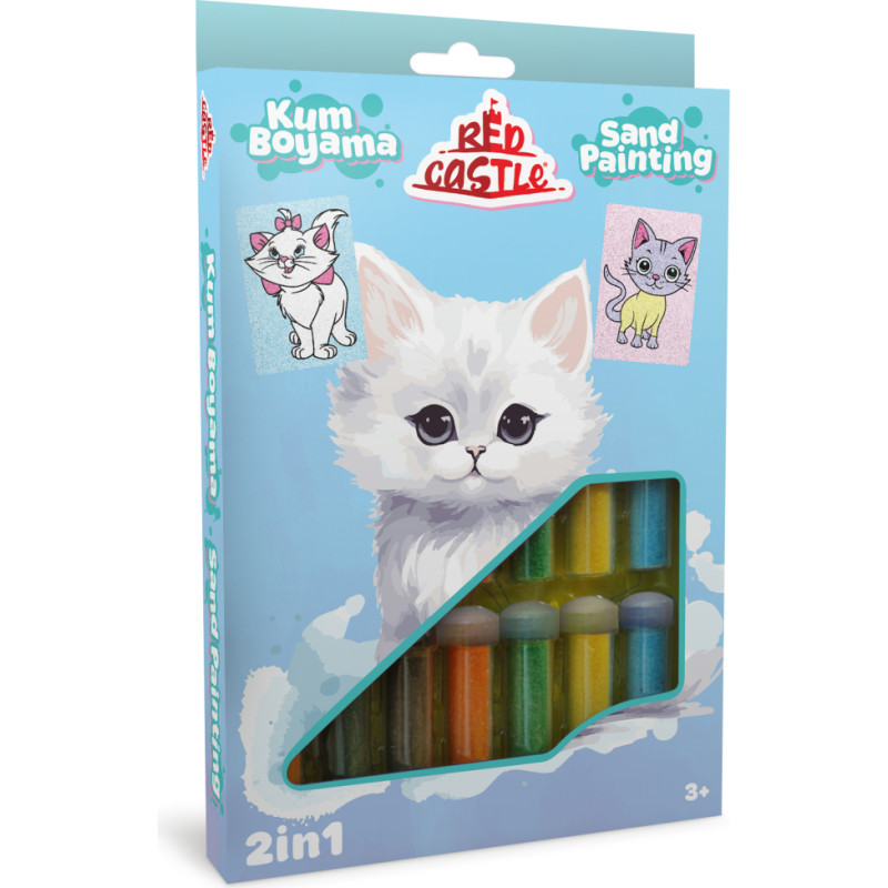 Red Castle kūrybinis smėlio rinkinys 2in1, Katytė