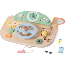 Classic World daugiafunkcinė medinė lavinamoji lenta – vairo valdymo modulis